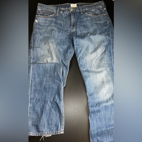 HUDSON Jeans Skylar Relaxed Straight Dist. Skinny Jeans in Angeleno Size 29 EUC - Picture 1 of 16